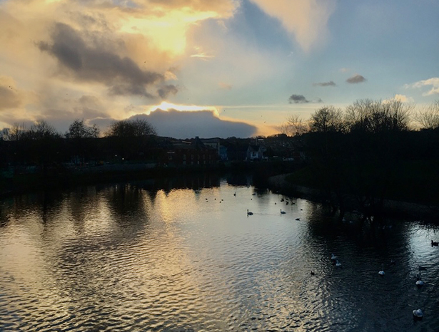 River Exe at sunset
