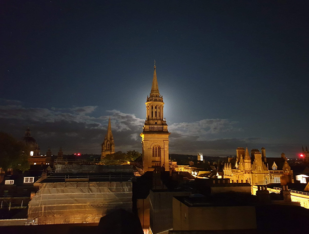 View from The varsity Club roof terrace