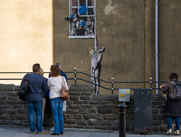Bristol Banksy graffiti