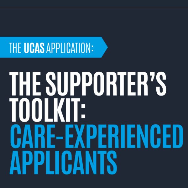 Graphic for the supporter's toolkit for care-experienced students
