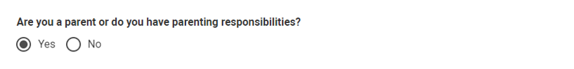 Parenting responsibilities question