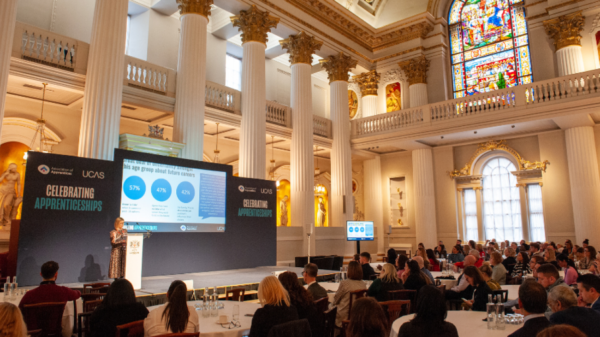 Main stage at the Celebrating Apprenticeships event