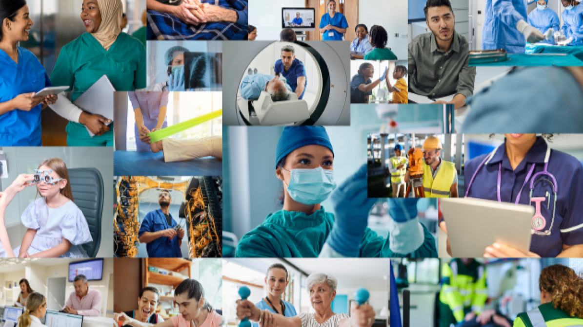 NHS careers collage