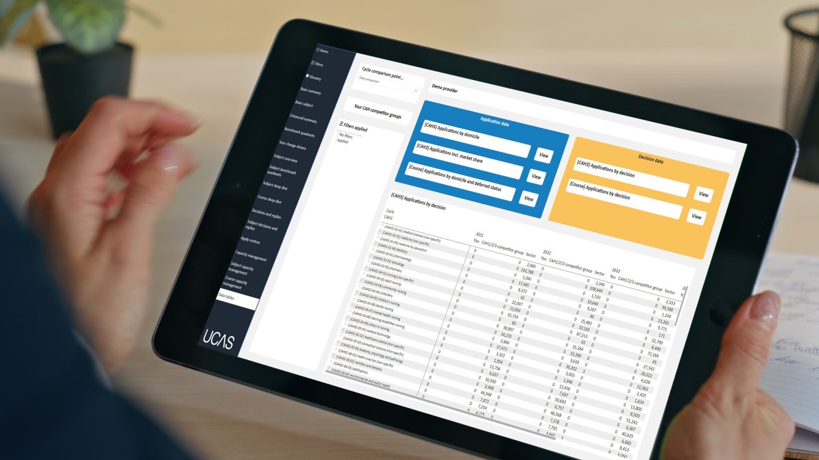 UCAS Tracker iPad