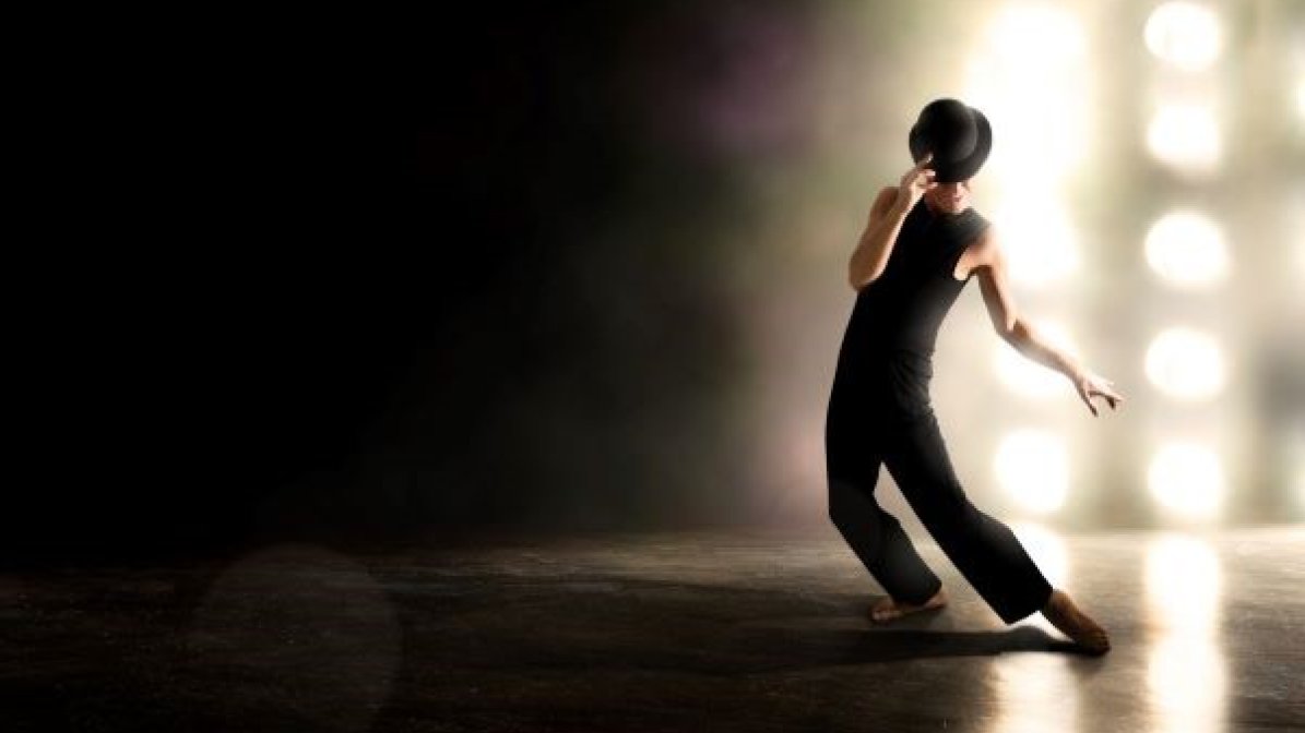 Dancer performing on stage