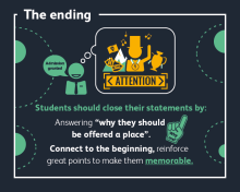 Helping students end their personal statements 